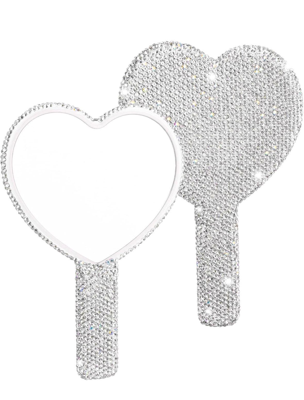 Diamond heart mirror