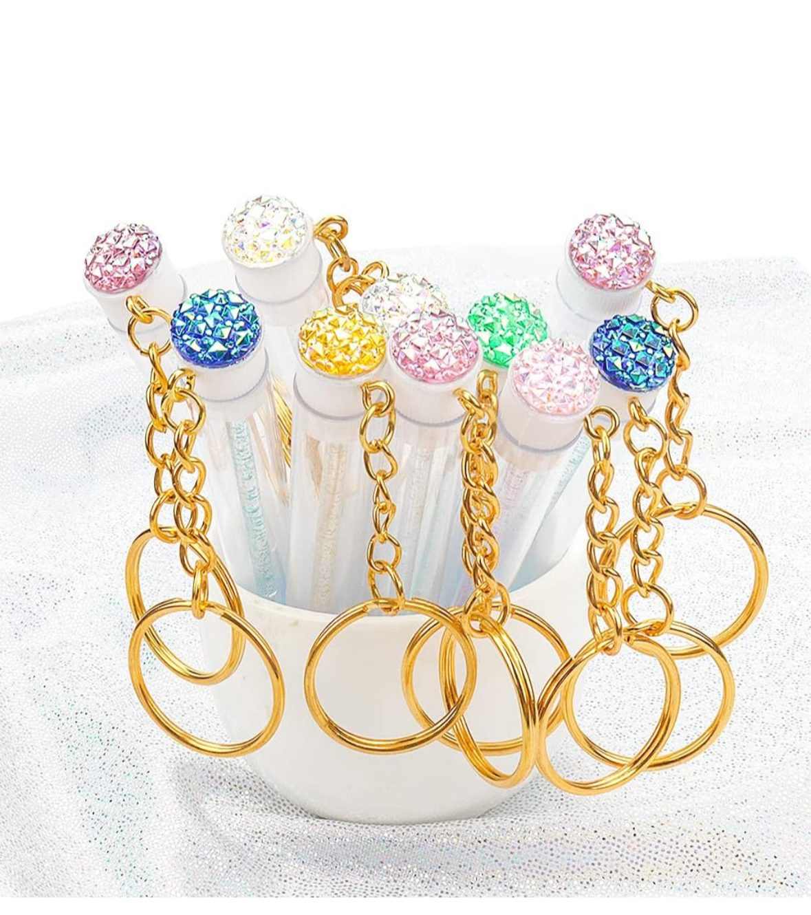 Lash key chain brush