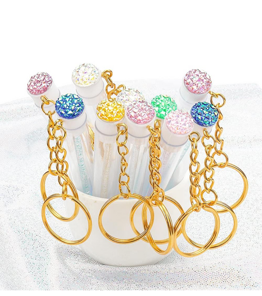 Lash key chain brush