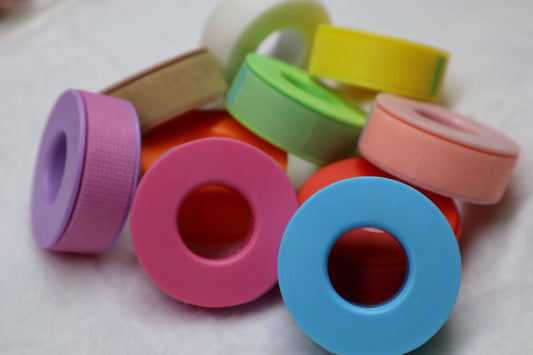 Colorful silicone lash tape