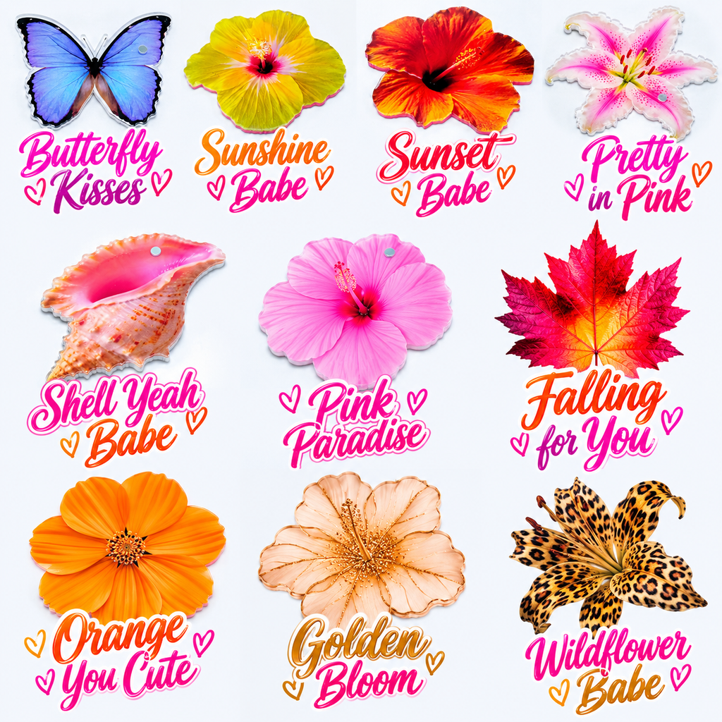 🌸🩷🦋🌻Wild & Blooming Tiles 🌸🐚🌻🦋