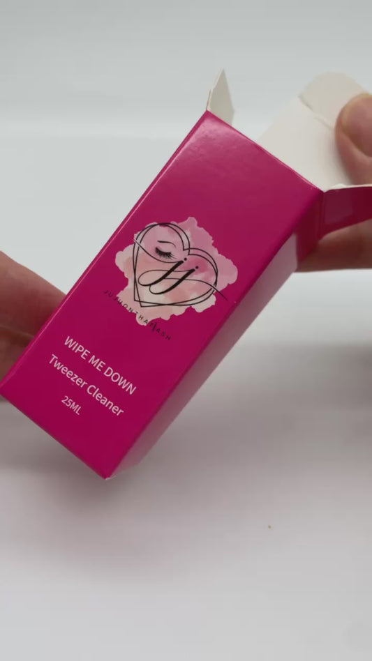 Wipe me down tweezer cleaner